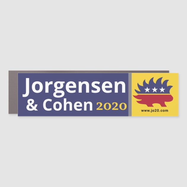 Jo Jorgensen VINYL DECAL Cohen 2020 Libertarian Candidate for President